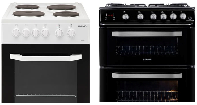 gas and electric ovens